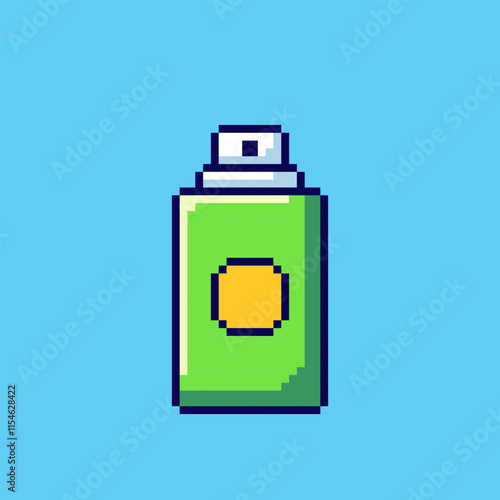 Pixel art Spray Can game asset design