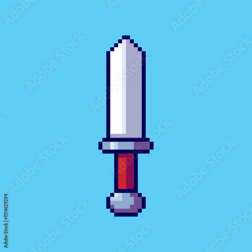 Pixel art sword game asset design