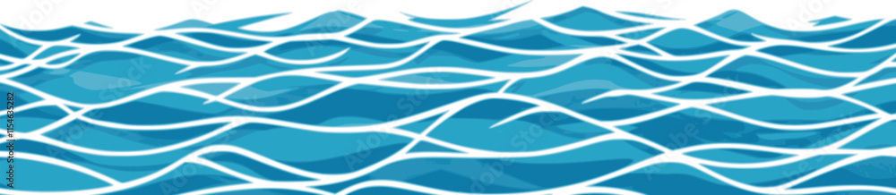 Fototapeta premium Ocean ripples texture. One-color background with waves on a water surface. One color background with ocean ripples. water 