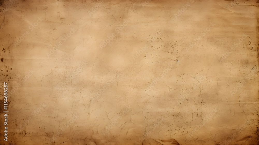 Fototapeta premium Aged Paper Texture with Cracks and Discoloration