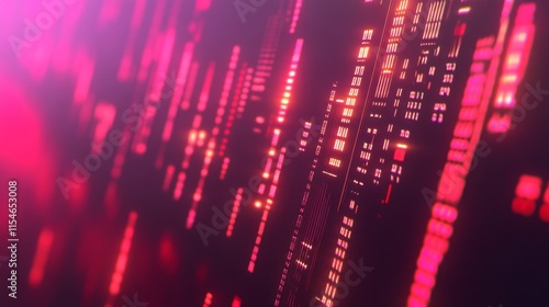 Wallpaper Mural High-Tech Data Visualization with Bright Light Background Torontodigital.ca