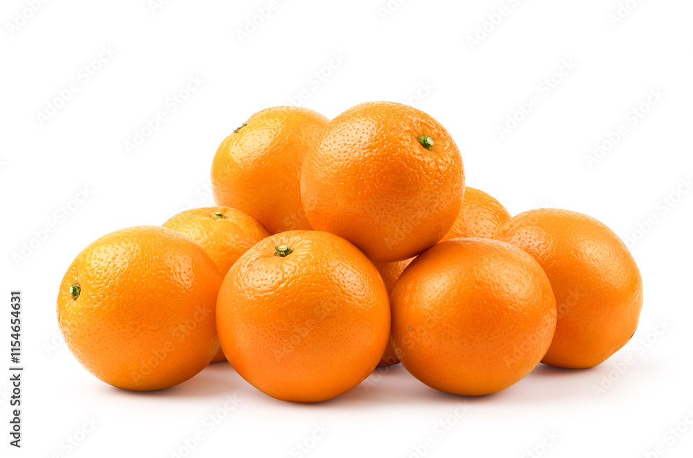 Fresh oranges isolated on white background. Clipping path. Fresh oranges isolated on white background. Clipping path.