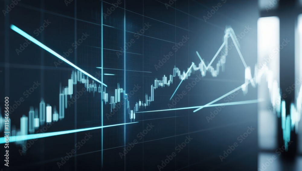 Stock Market Data Display Shows Fluctuating Trends Stock Market Data Display Shows Fluctuating Trends