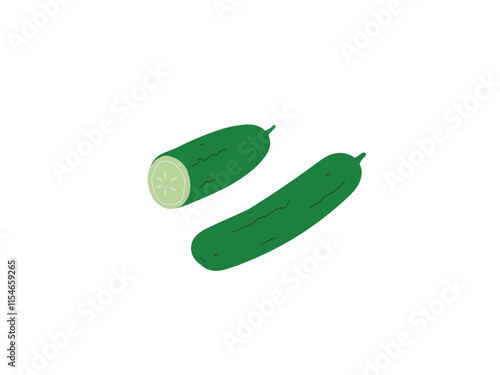 Fresh cucumber vegetable, Organic healthy food