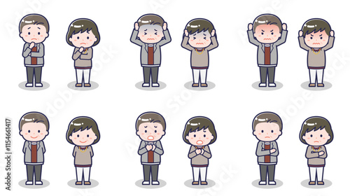 私服の中年男女 05