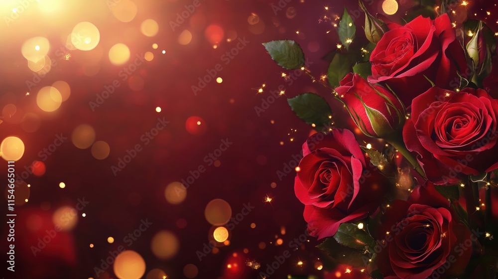Valentine's Day or Wedding Background with Beautiful Roses. Concept for a romantic party invitation or love message. Premium and luxurious Ai-Generative.
Valentine's Day or Wedding Background with Beautiful Roses. Concept for a romantic party invitation or love message. Premium and luxurious Ai-Generative.