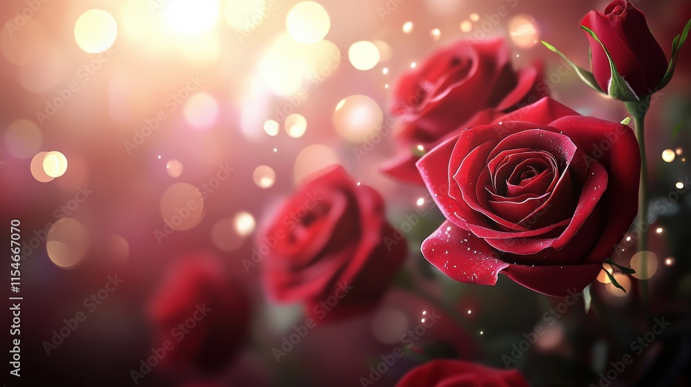 Valentine's Day or Wedding Background with Beautiful Roses. Concept for a romantic party invitation or love message. Premium and luxurious Ai-Generative.
Valentine's Day or Wedding Background with Beautiful Roses. Concept for a romantic party invitation or love message. Premium and luxurious Ai-Generative.