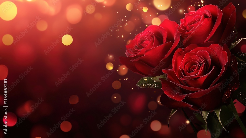 Valentine's Day or Wedding Background with Beautiful Roses. Concept for a romantic party invitation or love message. Premium and luxurious Ai-Generative.
Valentine's Day or Wedding Background with Beautiful Roses. Concept for a romantic party invitation or love message. Premium and luxurious Ai-Generative.