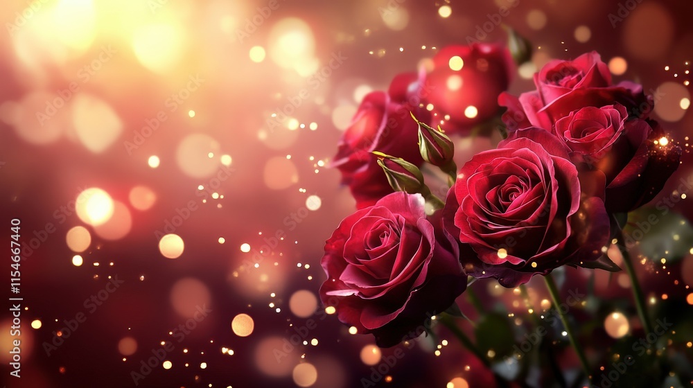 Valentine's Day or Wedding Background with Beautiful Roses. Concept for a romantic party invitation or love message. Premium and luxurious Ai-Generative.
Valentine's Day or Wedding Background with Beautiful Roses. Concept for a romantic party invitation or love message. Premium and luxurious Ai-Generative.