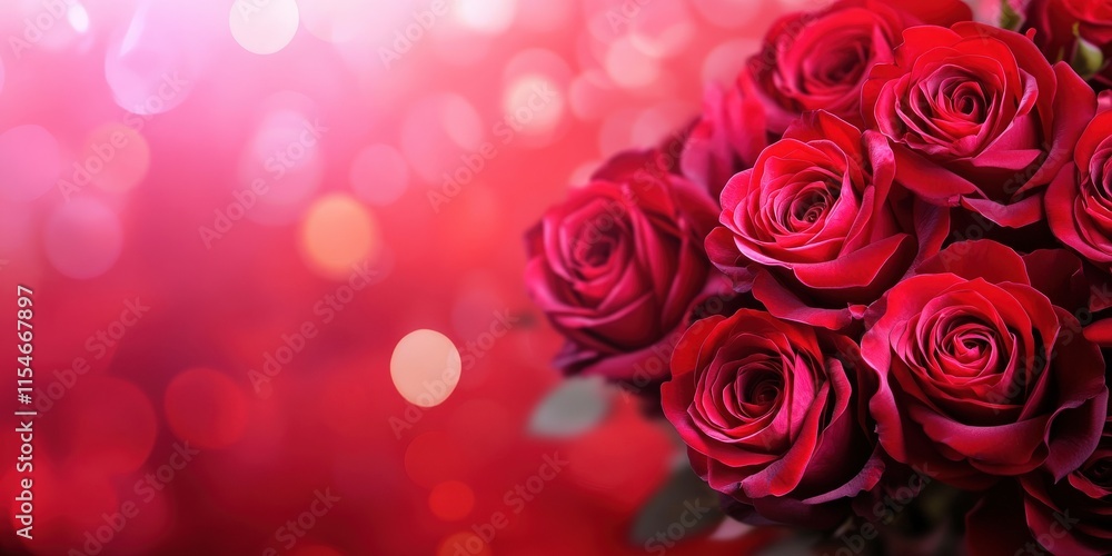 Valentine's Day or Wedding Background with Beautiful Roses. Concept for a romantic party invitation or love message. Premium and luxurious Ai-Generative.
Valentine's Day or Wedding Background with Beautiful Roses. Concept for a romantic party invitation or love message. Premium and luxurious Ai-Generative.