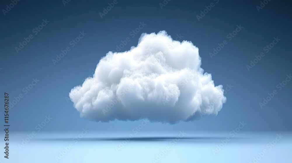 A fluffy white cloud floating against a blue background, symbolizing tranquility and nature. A fluffy white cloud floating against a blue background, symbolizing tranquility and nature.