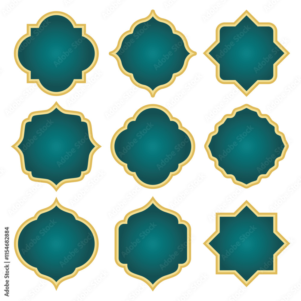 Islamic Shape Window Frame Vector Illustration Islamic Shape Window Frame Vector Illustration