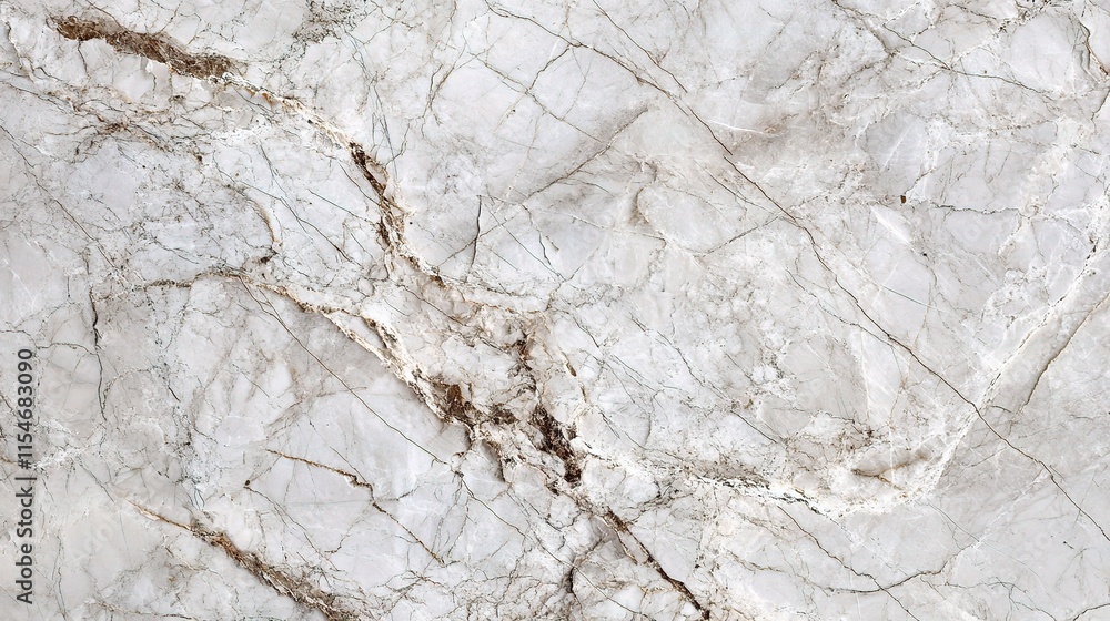 Naklejka premium White Marble Texture with Natural Patterns and Elegant Detail
