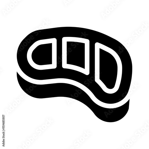 steak glyph icon