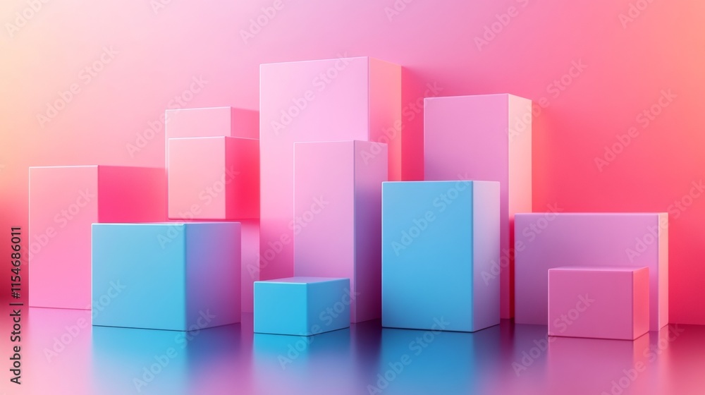 Pastel Geometric Harmony Soft Gradient Abstract Composition Pastel Geometric Harmony Soft Gradient Abstract Composition
