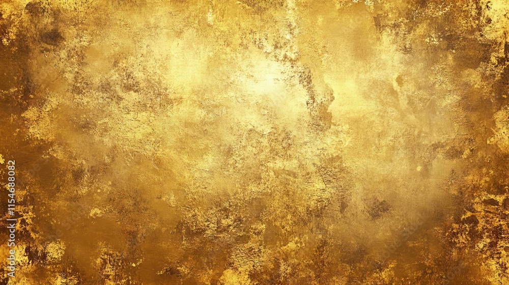 Gold grunge texture with distressed effect - abstract patina background in vintage luxury style - elegant gold wall texture for design and creative projects - vector illustration