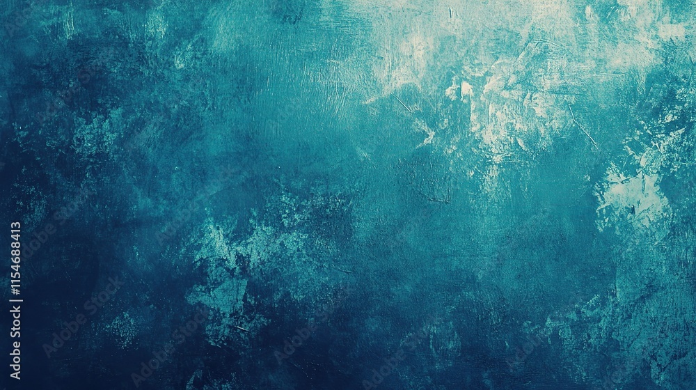 Fototapeta premium Vibrant Abstract Blue Canvas Background with Brush Strokes