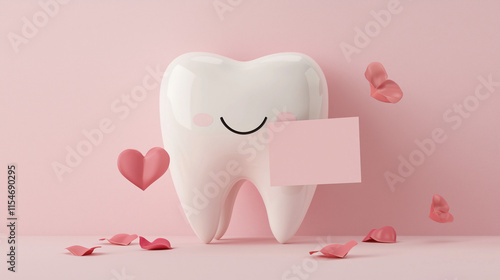 Happy Tooth with Message: C...