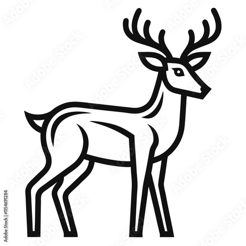 The previously Deer depict includes a white heels that is a professional vector files.