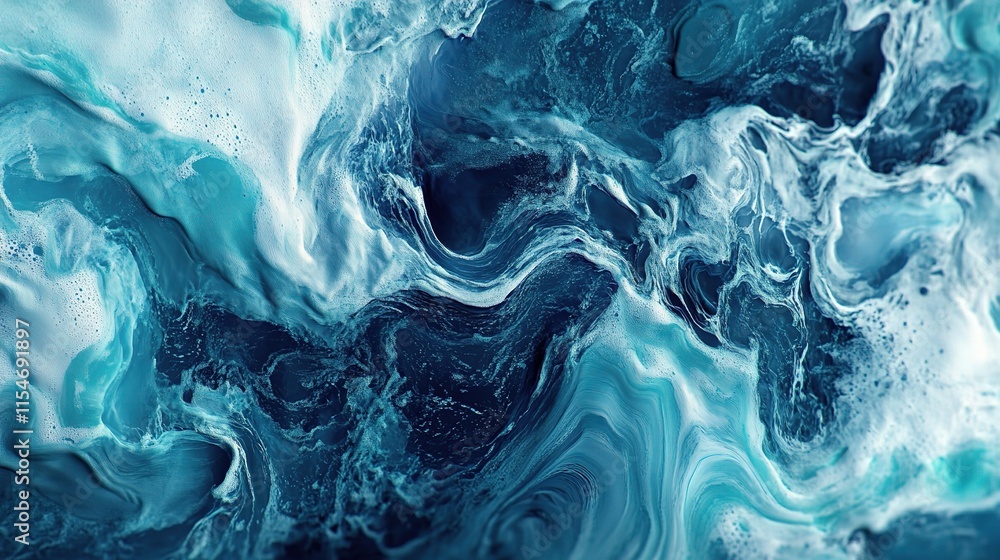 Dynamic Abstract Waves in Shades of Blue and Turquoise Colors Dynamic Abstract Waves in Shades of Blue and Turquoise Colors