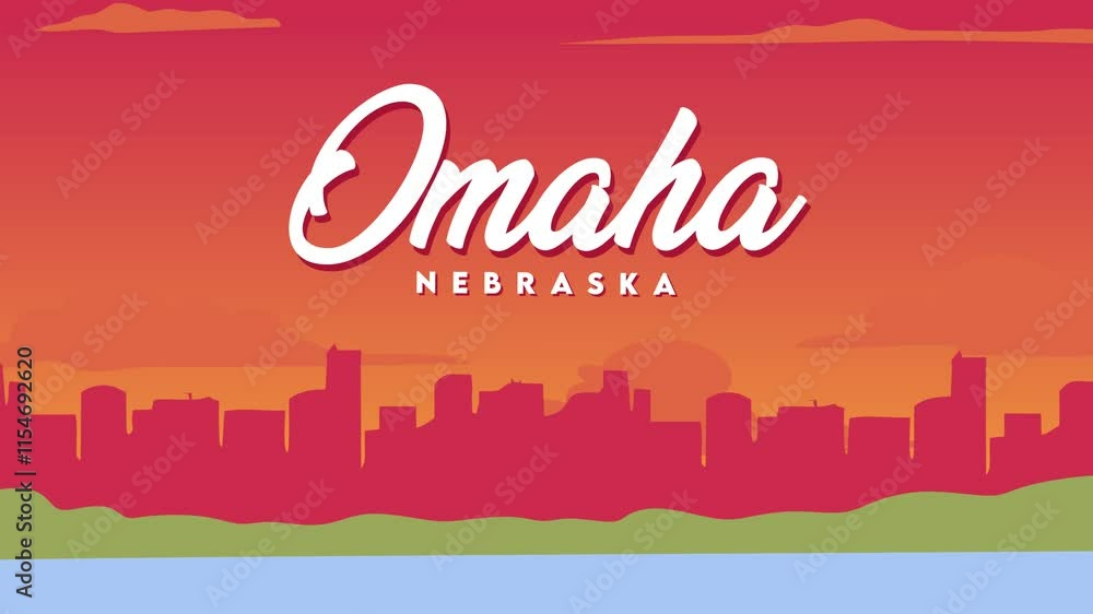 Omaha Nebraska with beautiful natural scenery Omaha Nebraska with beautiful natural scenery