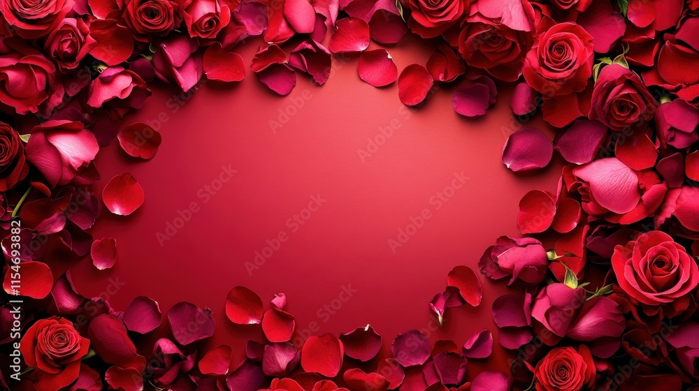 Valentine's Day or Wedding Background with Beautiful Roses. Concept for a romantic party invitation or love message. Premium and luxurious Ai-Generative. Valentine's Day or Wedding Background with Beautiful Roses. Concept for a romantic party invitation or love message. Premium and luxurious Ai-Generative.