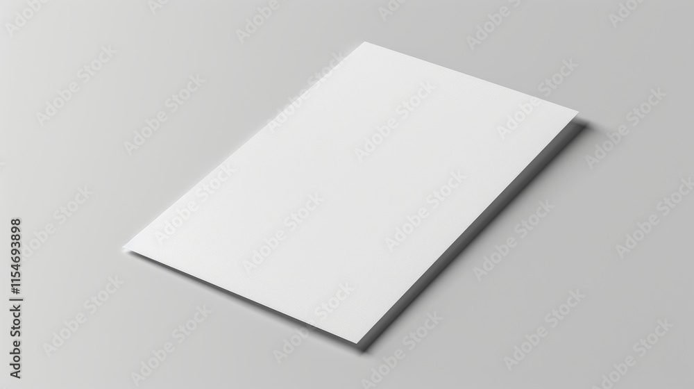 Blank White Paper Mockup: Perfect for Branding and Design Blank White Paper Mockup: Perfect for Branding and Design