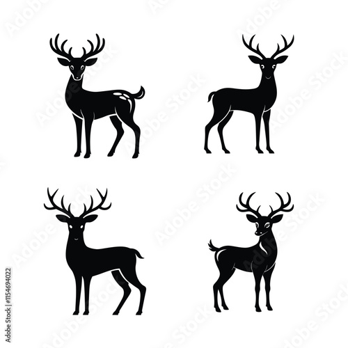 This deer image had a white backdrop and is a pro cartoon.