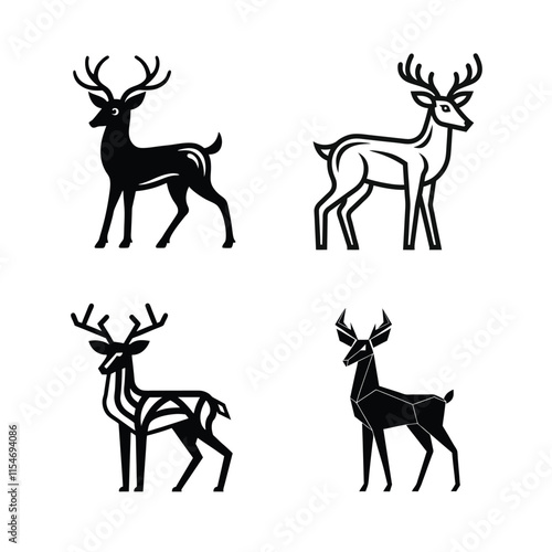 The deer illustration had a white backdrop and is a pro graphic.