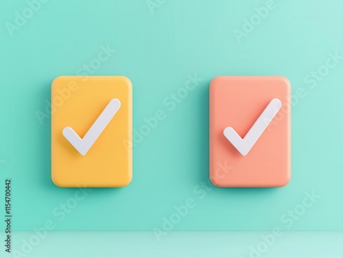 register account and confirmation. Secure confirmation badges for user registration, dynamic checkmarks syncing with real-time data, 3D illustration Free Download register account and confirmation. Secure confirmation badges for user registration, dynamic checkmarks syncing with real-time data, 3D illustration - GFXLoad