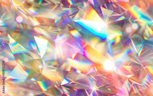 Colorful Abstract Glittering Light Sparkles Prism