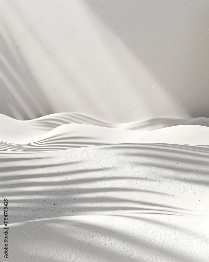 Obraz premium White Textured Surface with Light and Shadow