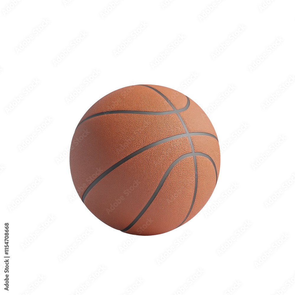 A basketball is sitting on a white background A basketball is sitting on a white background