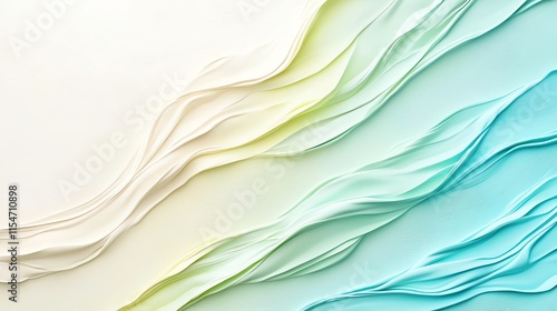 Abstract flowing wave patterns in calming pastel colors.