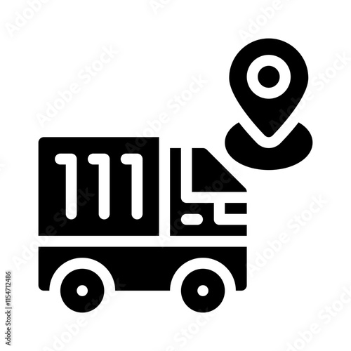 shipment glyph icon