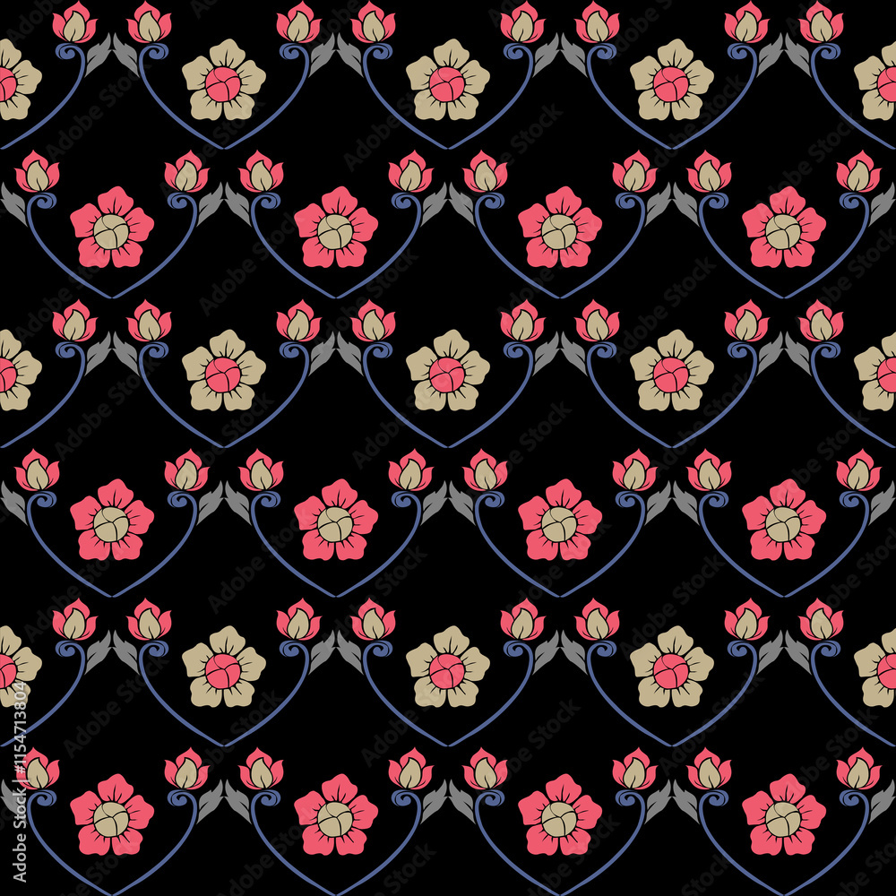custom made wallpaper toronto digitalGeometric, seamless, traditional ethnic, thai pattern, fabric pattern for textiles, rugs, wallpaper, clothing, sarong, batik, wrapping, embroidery, print, background, cover, illustration, vector.
