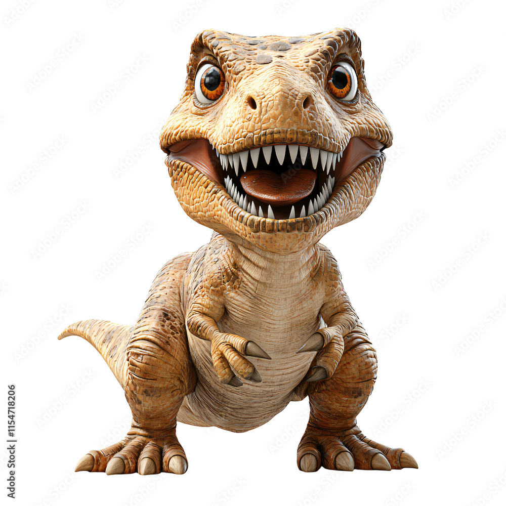 Cute Cartoon T Rex Dinosaur Happy Friendly 3D Render Childrens Illustration Prehistoric Animal Cute Cartoon T Rex Dinosaur Happy Friendly 3D Render Childrens Illustration Prehistoric Animal