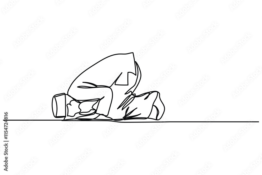 prayer continuous line hand drawn logo prayer continuous line hand drawn logo