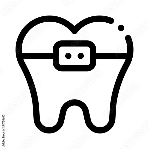 Braces line icon