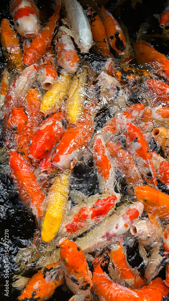 Vibrant Elegance: Koi Fish in Full Color Vibrant Elegance: Koi Fish in Full Color