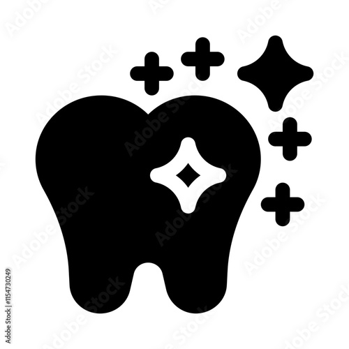 Whitening glyph icon