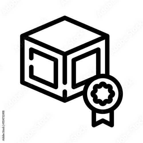 delivery badge line icon