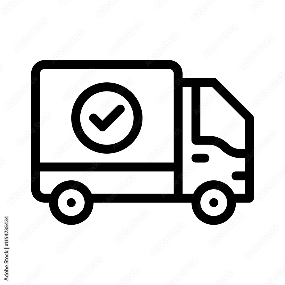 delivery line icon delivery line icon