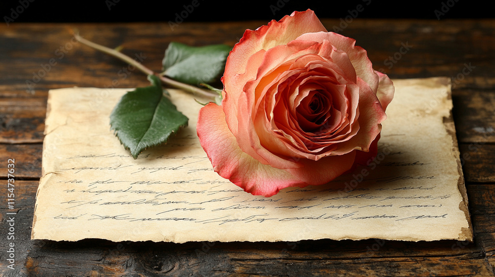 A delicate rose petal rests on a letter evoking feelings of romance, love, and sentimentality, symbolizing the fragility and beauty of emotions amidst the chaos of life
A delicate rose petal rests on a letter evoking feelings of romance, love, and sentimentality, symbolizing the fragility and beauty of emotions amidst the chaos of life