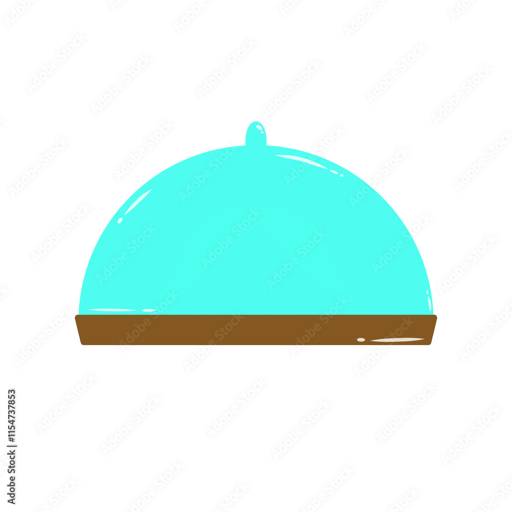 Obraz premium Doodle Icon food tray hotel or restaurant illustration on transparent background that can be use for background, slide view, social media, sticker, scrapbook and etc. | Aesthetic with mint color