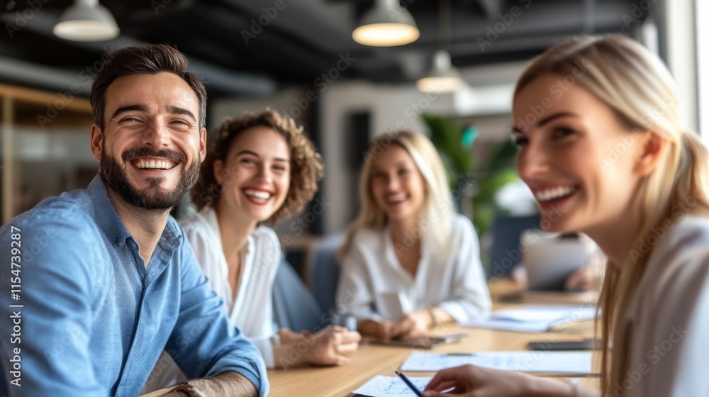 Diverse Colleagues Brainstorming Ideas in Office Diverse Colleagues Brainstorming Ideas in Office