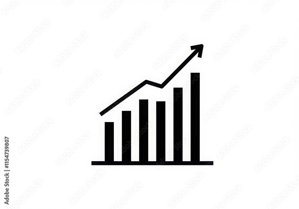Bar graph icon, minimalist design, black and white, simple geometric shapes, data Bar graph icon, minimalist design, black and white, simple geometric shapes, data
