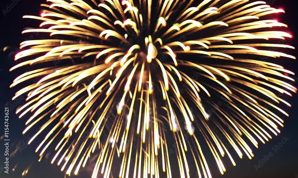 A vibrant display of fireworks lighting up the night sky, creating a festive atmosphere. A vibrant display of fireworks lighting up the night sky, creating a festive atmosphere.