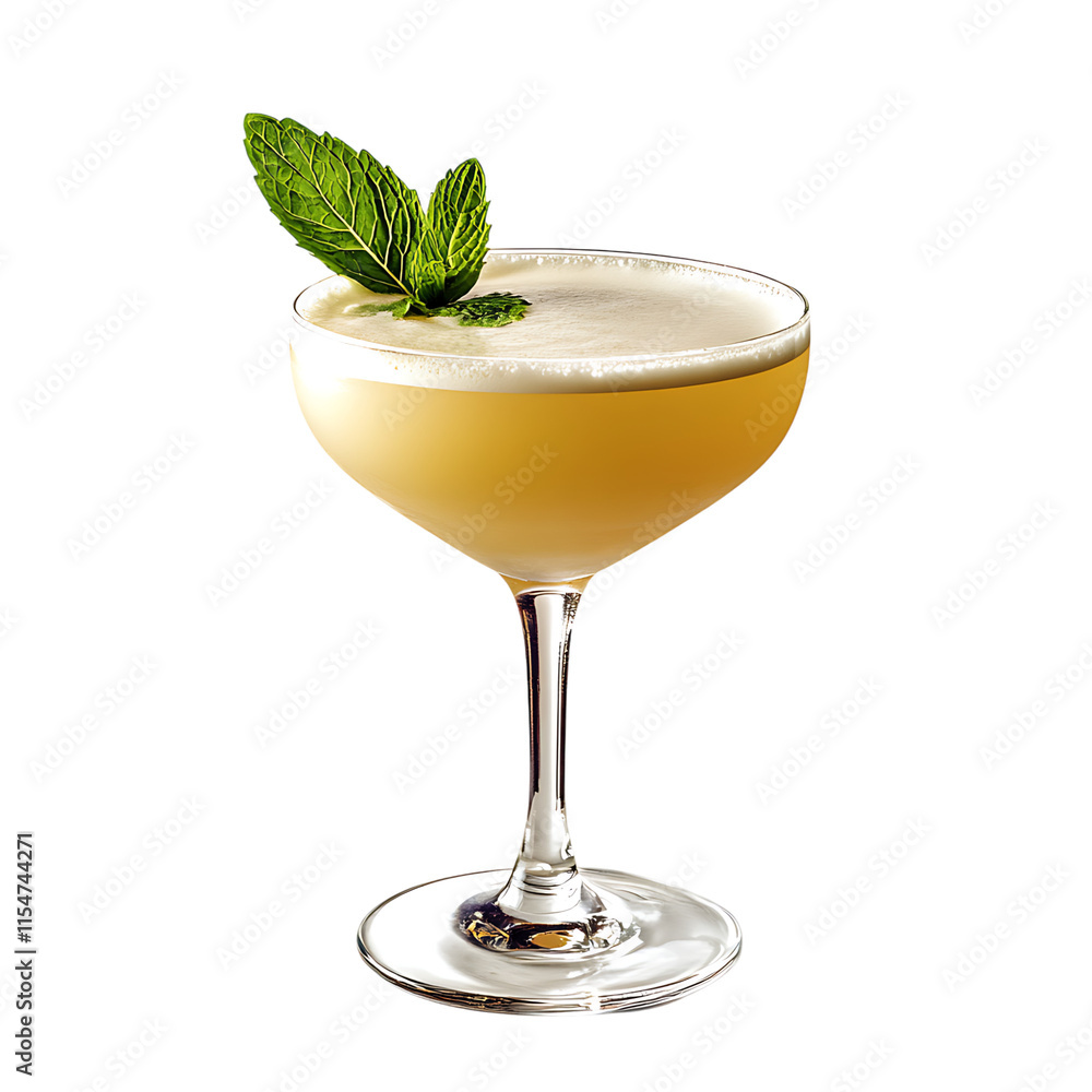 Cocktail isolated on white background full depth of field Cocktail isolated on white background full depth of field