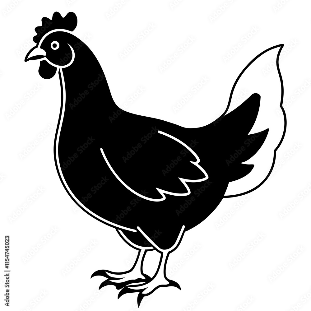 Obraz premium hen and chicken